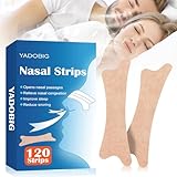 120 Stück Nasenpflaster Schnarchen, Nasenpflaster Besser Atmen, Extra...