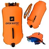 OPENWATER aufblasbare Schwimmboje XL — große Sicherungsboje mit Tasche...