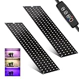 2Stück Pflanzenlampe LED Vollspektrum, 270 LEDs Pflanzenlicht mit 3...