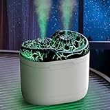 Vulkan-Aroma Diffusor mit LED-Farbbeleuchtung – Nanoverneblung, 80 ml/h...