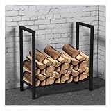 HBOOMOEM Kaminholzregal Aussen Metall，Garten...