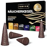 Fumino Räucherkegel-Set Essentiell Multipack - Frische Räucherkerzen mit...