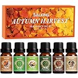 SALKING Herbst Ätherische Öle Set, 6x10mL 100% Bio Aromatherapie Duftöl...