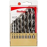 fischer Holzbohrer Set, 3-10 mm Durchmesser, Aufsätze für Bohrmaschinen,...