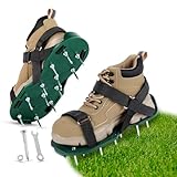 URAQT Nagelschuhe mit Klettverschluss, Vertikutierer Schuhe Kostenlose...