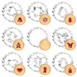 Weihnachten Linzer Ausstecher Set, 9pcs Klein Linzer Ausstechform Formen,...