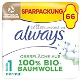 Always Ultra Binden Damen Gr. 1, Cotton Protection Normal, 66 Damenbinden...