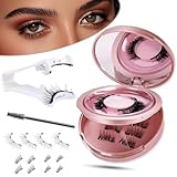 Magnetische Wimpern Quick Lash Magnetische Wimpern mit Zange Magnet Wimpern...