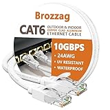 Ethernet-Kabel für Cat 5e/Cat6, für den Innen- und Außenbereich, 10...