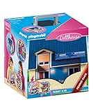 PLAYMOBIL Dollhouse 70985 Mitnehm-Puppenhaus mit Griff, Zusammenklappbar,...