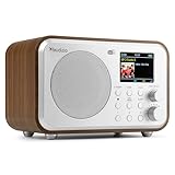 Audizio Milan DAB Radio mit Bluetooth, 10 Stunden Akku Radio 2000 mAh,...