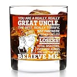 CHIMCHICHCHOE Uncle Gifts Whiskyglas zum Vatertag, Aufschrift 'You Are A...