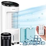 Klarstein Luftkühler mit Wasserkühlung, Leiser 4-in-1...