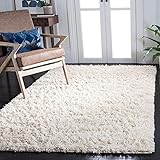 Safavieh Carmel Shag Collection sg731 a Handgefertigt Elfenbein Wolle...