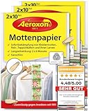 Aeroxon - Mottenschutz für Kleiderschrank - Mottenpapier - 3x20 Stück -...