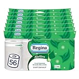 Regina Aloe Vera 3-lagiges Toilettenpapier – 56-Rollen-Packung, 150 Blatt...