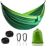 Camping Hängematte Outdoor, Superleichte Tragbare Fallschirm Hängematten...