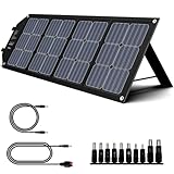 powkey Faltbare Solarpanel 100W 18V Monokristalline Solarmodul Mit Typ-C,...