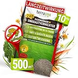 TerraUno - Rasendünger mit Unkrautvernichter I 100 Tage Langzeitwirkung I...