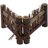 Housoutil Handgefertigter Bambus Kleiner Sichtschutz Klappbar Braun Mikro...