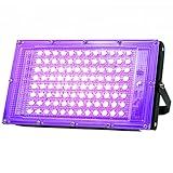 Glostars 100W LED UV Schwarzlicht Strahler, Schwarzlichtlampe, IP66...