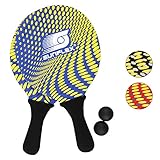 Sunflex Neopren Beachball Set Splash mit Zwei Schlägern und Zwei Bällen...