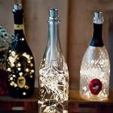 hellum Flaschenlicht mit Timer, Flaschen Licht Warmweiß, 20 LED...