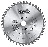 kwb BAU-Kreissägeblatt 250 x 30 - Wechselzahn für mittlere Schnitte -...