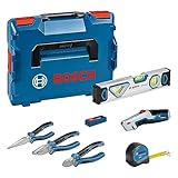 Bosch Professional Handwerkzeug-Set, 10-teilig (inkl. 2x Zange, 1x Cutter,...