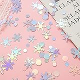 GoldRock Schneeflocken Deko Konfetti,Streudeko Weihnachten Deko,Glitzer...