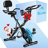 Heimtrainer Fahrrad, SLUNSE 2025 Neu Hometrainer Fahrrad mit stabilem...