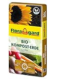 Floragard Bio Kompost-Erde 50 Liter – Pflanzerde für Blumen, Gemüse und...