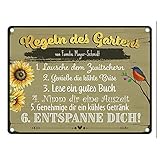 speecheese Regeln des Gartens - EIN personalisiertes Schild für alle...