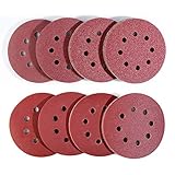 80 Stück exzenterschleifer schleifpapier 125mm klett, 8 Loch...