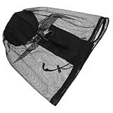 TOYANDONA Kordelzug Netztasche für Sportbälle mit Reißverschlusstasche...
