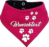 beidseitiges Multicolor Hunde Wende- Halstuch (Fb: pink-Navy) (Gr.3 - HU...