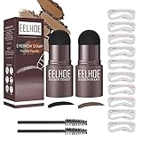 CTDMJ 2Stücke Augenbrauen Stempel Schablone Kit Augenbrauenstempel...