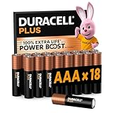 DURACELL Plus AAA-Batterien (18er-Pack) – Alkaline-Batterien 1,5 V