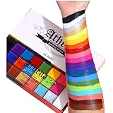 20 Farben Gesicht Body Painting Öl, sicher für Kinder/Erwachsene Flash...