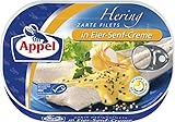 Appel Heringsfilets, zarte Fisch-Filets in Eier-Senf-Creme, MSC...