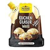 Pickerd Kuchenglasur weiß Schokoladengeschmack für Mikrowelle oder...