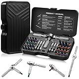 WGIDSKKI Ratschen Schraubendreher Set, 40 in 1 Magnetisch Schraubendreher...