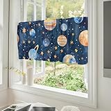 Odot 1 Panel Bistrogardine, Landhaus Scheibengardine, Küchengardinen mit...