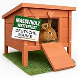 zooprinz großes Kleintierhaus mit klappbarem Dach – perfekt für...