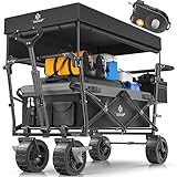 KESSER® Bollerwagen faltbar GT9000 Handwagen mit Dach | Transportwagen...