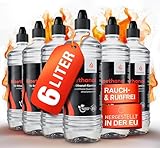 flammtal - Bioethanol für Tischkamin [6x1 Liter] und Standkamin -...