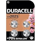 Duracell CR2025 Knopfzellen (4 Stück), CR 2025 Lithium-Knopfzelle 3 V