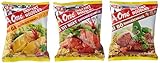 A-ONE Instantnudeln Mischkarton, 10 x Huhn, 10 x Ente, 10 x Rind, 30er Pack...