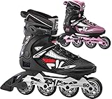 FILA SKATES 010619100 Legacy PRO 80 Inline Skate Herren Blck/SILV/RED...