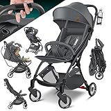 KIDIZ® Kinderwagen Premium Kinderbuggy klappbar Liegebuggy Sportwagen...